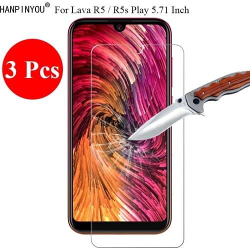 3 Pcs/Lot New 9H 2.5D Tempered Glass Screen Protector For Lava R5 / R5s Play 5.71" Protective Film Guard + Clean Tools