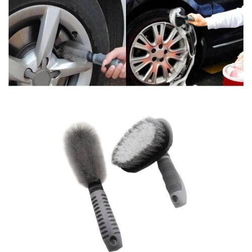 New Multi-Functional Soft Car Tyre Washing Tool set Wheel Hub Brush T/I Type Cleaning Brush
