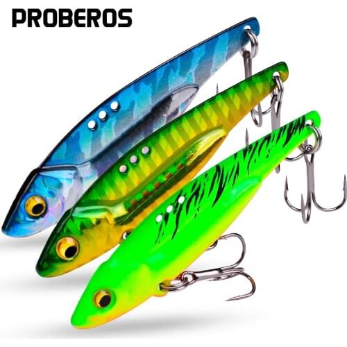 PROBEROS 20PCS Metal Fishing Lures 5-7-12-17-20g Vibration Jig Baits Artificial Hard Baits Bass Jigging Lures Fishing Tackle