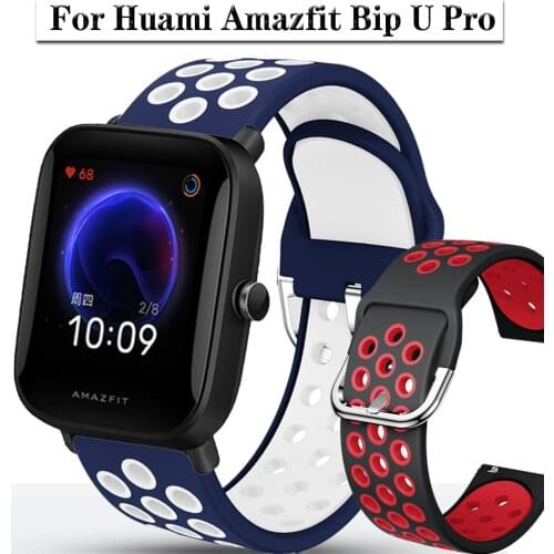 For Huami Amazfit Bip U Pro GTS 2 mini 2e Silicone Watchband 20mm Watch Strap Sport Bracelet Wristbands For Xiaomi mibro air