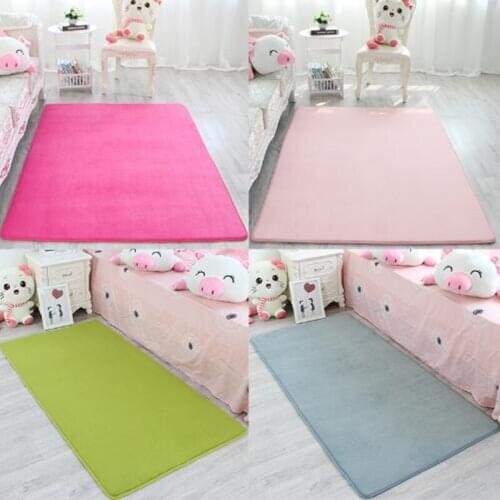 Ultra Soft Thick Memory Foam Absorbent Coral Fleece Fabric Area Rugs Nonslip Living Room Carpet Bathroom Rugs Set Floor Shag Rug