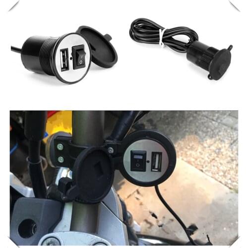 12V-24V motorcycle accessories USB car phone charger modification for BMW F800GT F800R F800S F800ST HP2 EnduRo HP2 Megamoto