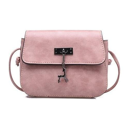 2020 New Arrival Women Leather Shoulder Bag Deer Decor Crossbody Bag Female Handbags Girl Messenger Bags High Quality#30