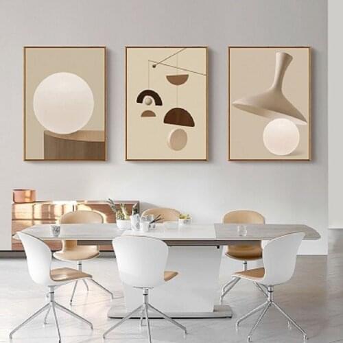 Abstract Geometry Morandi Bohemia Style Wall Art Prints Canvas Painting Printed Posters and Pictures for Living Room Home Decor