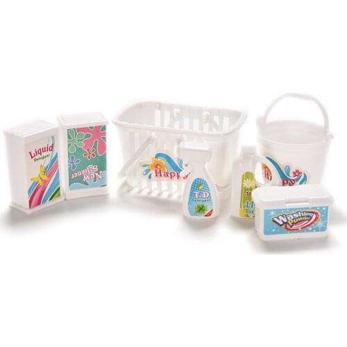 7 Pcs/Set Accessories for Barbie Fashion Cleaning Sets Cleaning Supplies Doll house Doll