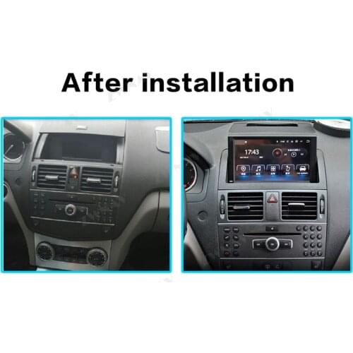Android 9 Car dvd GPS Navi head unit For Mercedes Benz C Class W204 C200 2007-2014 Radio stereo Audio Video tape recorder 4+64GB
