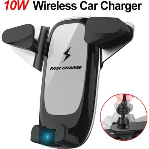 Car Charger Wireless Charging 10W Fast Wireless Charging for Iphone X 8 Plus Samsung S8 Plus Note 8 Car Phone Car Charger