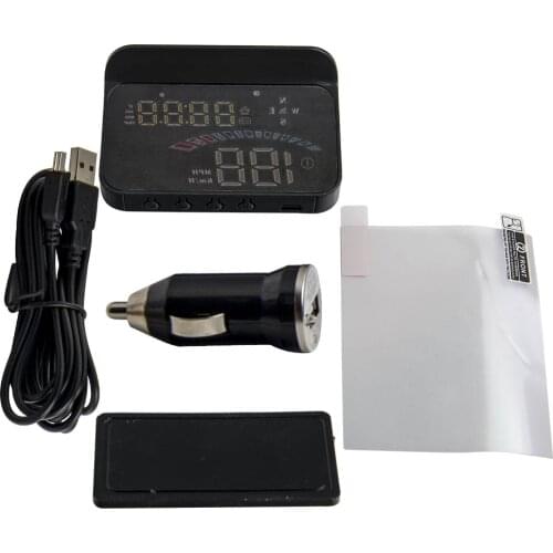 3.8" Car GPS Speedometer HUD Head Up Display Speeding Tired Warning Alarm System