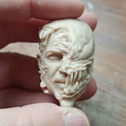 Big Sales 1/6th Model Man Male Tom Half Face Hardy White Color Sculpture For Fans Collection