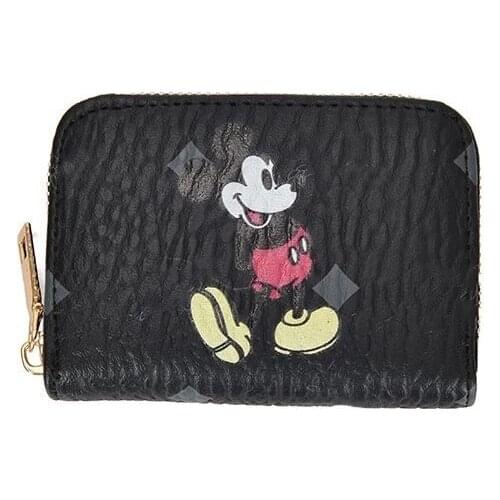 Disney Cartoon Minnie Mickey Wallet Pu Print Clutch Coin Bag Card Case