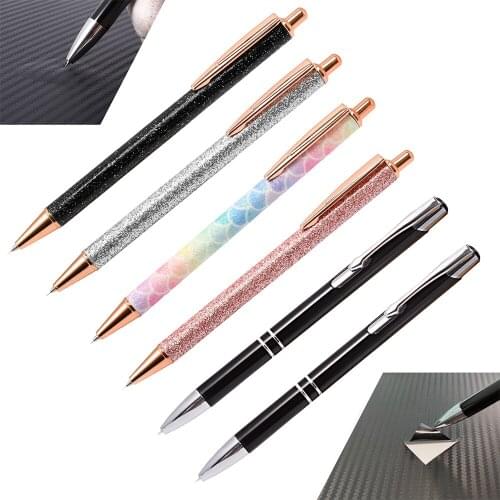 FOSHIO 2pcs Air Bubble Release Pen Carbon Fiber Window Film Sticker Bubble Remover Car Vinyl Wrap Install Auto Tint Styling Tool