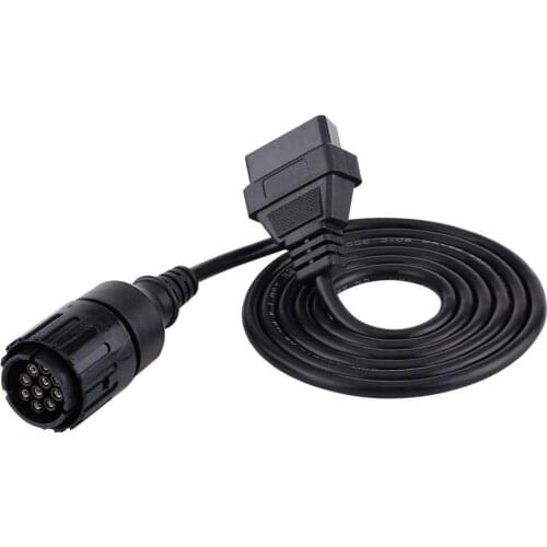 For BMW ICOM D Cable ICOM-D Motorcycles Motobikes 10 Pin Adaptor 10Pin To 16Pin OBD2 OBDII Diagnostic Cable I-COM A2 tool cables