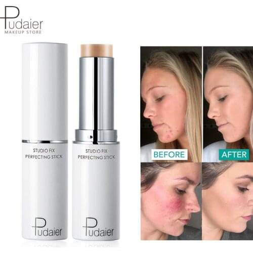 Pudaier 18 color Concealer Foundation Cream Stick Full Coverage Contour Face Concealer Cream Base Waterprof Natural Hide Blemish
