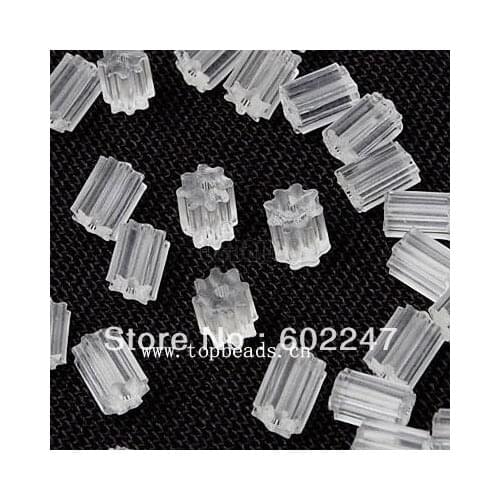 Silicon Back Earring Stoppers Jewelry Findings And Components, White Rubber EARRING STOPPER, 15 000pcs/lot