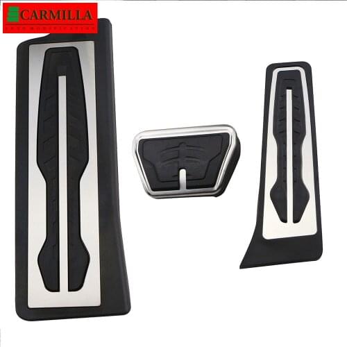 Car Accelerator Fuel Brake Pedal Foot Rest Pedals Plate Cover Non Slip Pads for BMW 3 Series G20 G21 2020 2021 Accessories