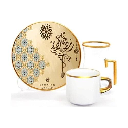 Drop Focus Handled Tea & Coffee Set 18 pieces Blessed