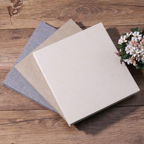 16 inch burlap self-adhesive film DIY photo album baby photo wedding photo album scrapbook handmade sticky paper crafts