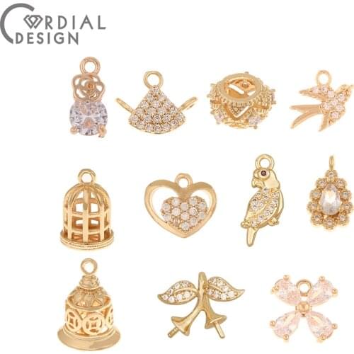 Cordial Design 6Pcs Choose/Jewelry Accessories/Pendant/Multi Shape/Jewelry Findings & Components/DIY Making/Connector/Hand Made