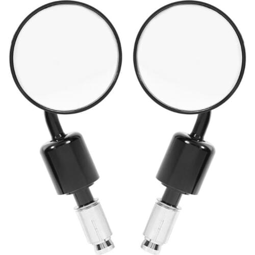 VODOOL 2Pcs CNC Aluminum Universal Motorcycle Rear View Mirror 22mm Motorbike Scooter Handlebar Bar End Side Rearview Mirrors