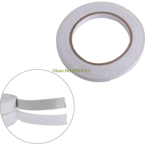 5m White Double Sided Strong Sticky Self Adhesive Foam Tape Mounting Fixing Pad Drop Shipping Support