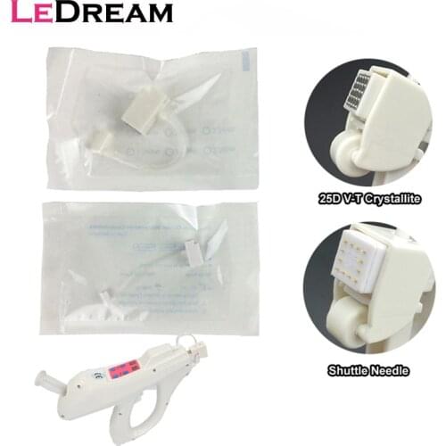 50PCS Disposable Water Light 25D Vanadium Titanium Crystal Injection Syringe Shuttle Needle Tubing Aesthetic Facial Restoration