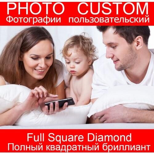 DIY PHOTO CUSTOM Diamond Painting Picture of Square Drill Rhinestones Diamond Embroidery Beadwork 5D Cross Stitch 5D Home Decor
