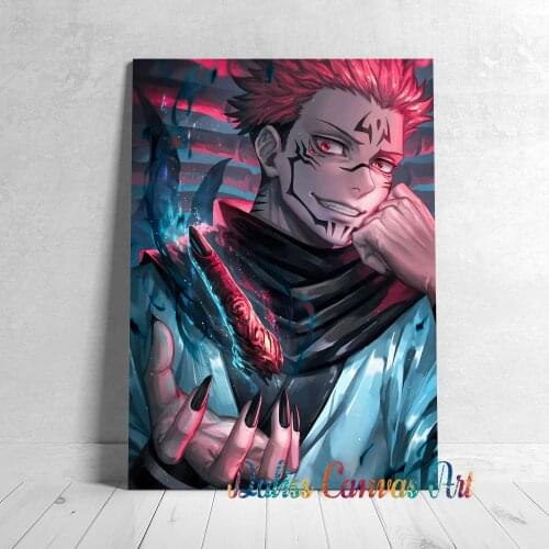 Anime Canvas Ryomen Sukuna Pictures Home Decoration Paintings Poster HD Prints Wall Art Modular Living Room Framed