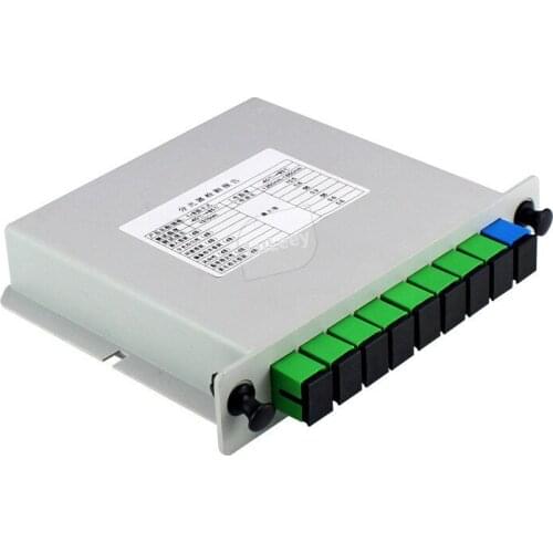 SC /APC Beam Splitting Box 1 fen 8 Splitter Blade-Type 1 to 8 Beam Splitting Box SC Port