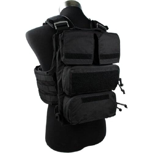 Black Tactical Vest Zipper Pouch Bags Multicam Limited Edition for Tactical Vest 16-19 AVS JPC2.0 CPC