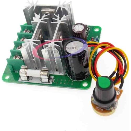 DC 6-90V 15A Pulse Width PWM Motor Speed Controller Switch Drehzahlregler Schalter 6V-90V