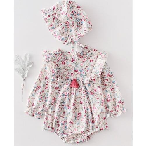 Baby girls romper Spring autumn cotton long sleeve kids bodysuit toddler baby pajamas costumes clothing toddler overalls outfits