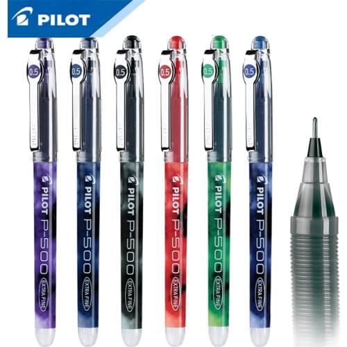 12Pcs Pilot gel pen BL-P500 / BL-P700 large-capacity needle pen tip 0.5mm / 0.7mm student writing office with signature pen