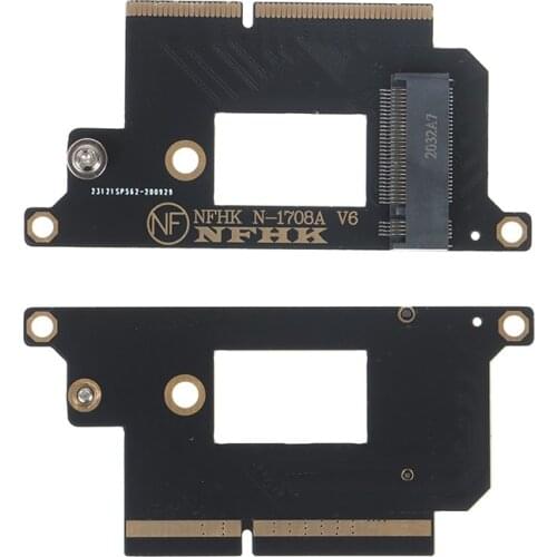 M.2 NGFF M-Key NVME SSD Convert Card fit for Macbook Pro 13" A1708 Replace Card