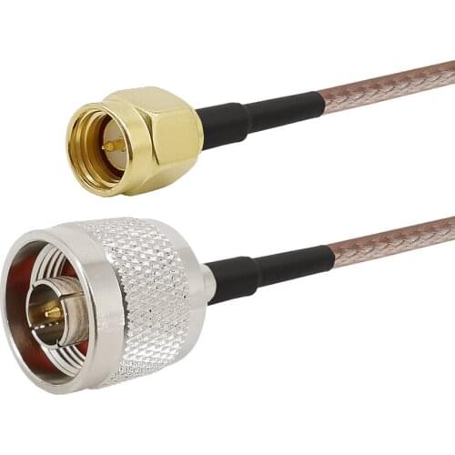 3-15M N Type Male to SMA Male Test Antenna Coaxial RG316 Cable Connect SMA Plug to N Plug Connector Low Loss RG316 Cable