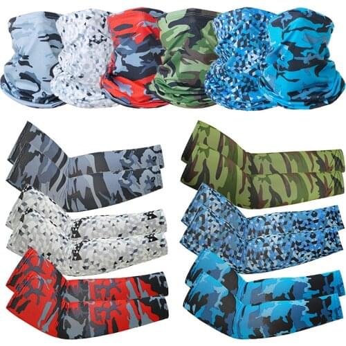 2PCS New Fashion Mountaineering Scarf Sleeve Set Outdoor Magic Riding Sports Sleeve