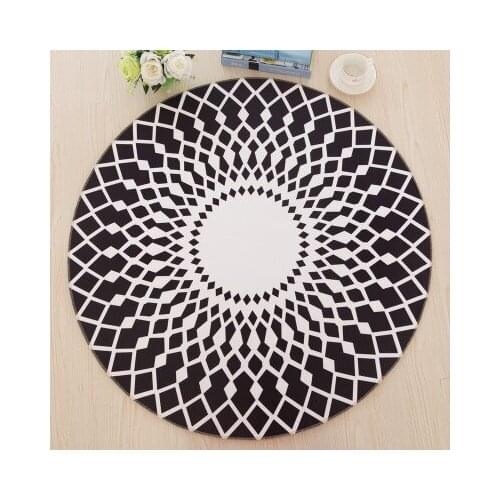 7mm round mat computer cushion child carpet circle bed blankets fashion cartoon living room door mat