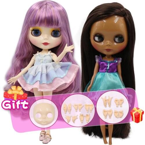 ICY DBS Blyth Doll Joint Body DIY Nude BJD toys Fashion Dolls girl gift Special Offer hot sale with face shell hand set A&B