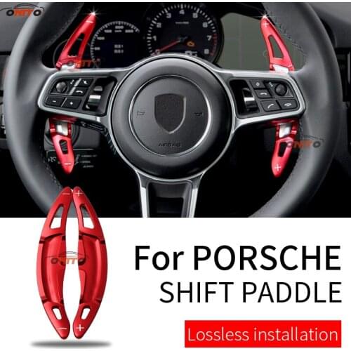 HOT Auto Accessory Aluminum Alloy Car Styling Steer-Wheel Extend Shift Paddle red/blue/black/sivlery Fit For 718 911 918