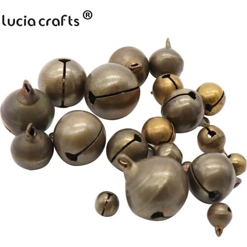 Lucia crafts Multi Packing Metal Bronze Retro Jingle Loose Bells DIY Home Christmas Tree Ornaments Party Accessories H0107