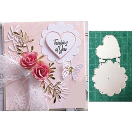 Craft metal cutting dies cut die mold Flower Heart Frame Decoration Scrapbook paper craft knife mould blade punch stencils dies