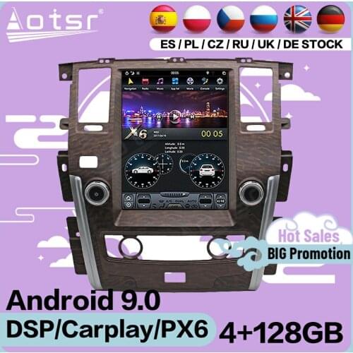 128G Tesla Screen Multimedia Stereo Android Player For Nissan Patrol 2010 2011 2012 2013 2014 2015 2016 2017 2018 GPS Head Unit