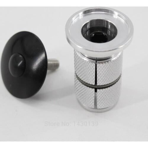New bike headsets locking device Aluminum alloy swell expand dilate nut bicycle top cap with plastic waterproof plug Free ship