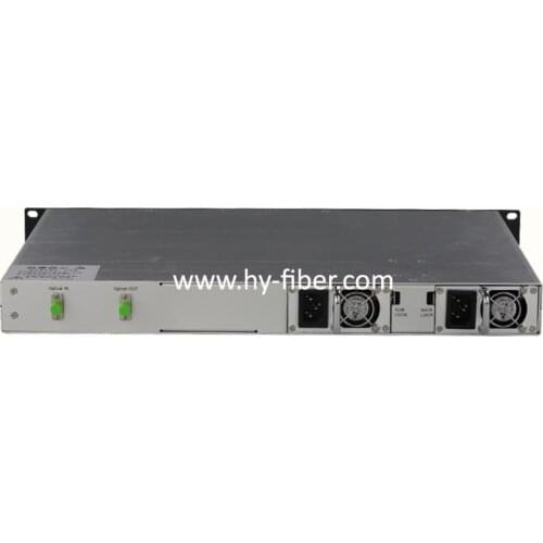 CATV 1550nm Optical Amplifier EDFA 16dBm FC/APC Fiber Port Dual Power Supply 220V or 48V
