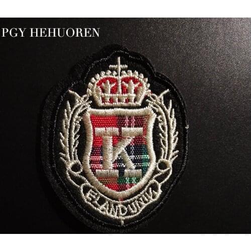 PGY Army School Badge Embroidered Patches for Clothes Applique Iron on Clothes A-level Washable Stickers Patches Decorations