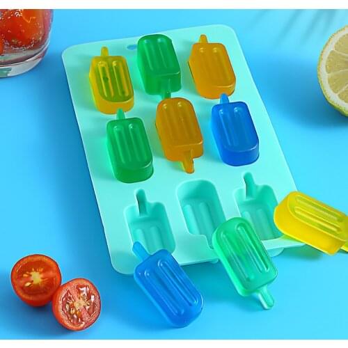 Ice Cube Trays 9 Grids Food Grade Silicone Ice Cubes Maker Mold DIY Pastry Jelly Cake Chocolate Maker Mould Bar Kitchen Cooking