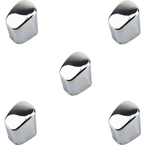 READXT 5Pcs Car Styling Chrome Hand Brake Button Cover Parking Button Cover For vw New Polo CROSS 6RD 711 333 A 6RD711333A