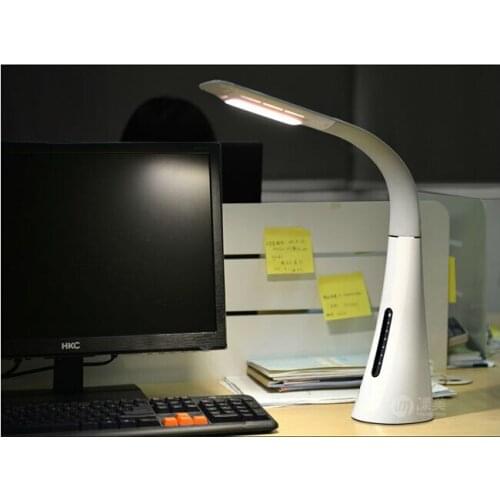 [Seven Neon]8sets fashion Portable 7W 30LM COB LED table lamp with flexible arm and sliding touch dimmer led desk lamp