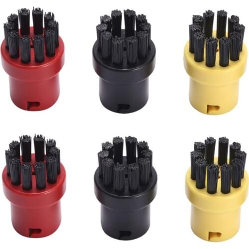 2pcs/set Steam Cleaning Brush Small Round Brushes for Karcher SC1 SC2 SC3 SC4 SC5 SC7 CTK10 Home Replacement Dust Remove