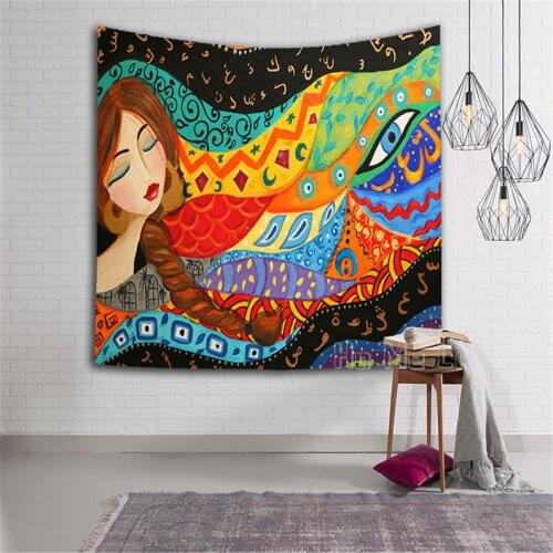 Sleeping Beauty Indonesian Girl Tapestry Home With Creative Modern Decor