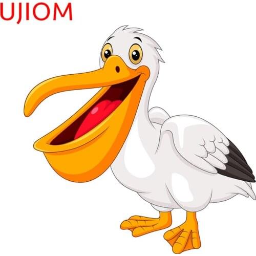 UJIOM Pelican Wall Decorations Living Room Decals Refrigerator Computer Moisture Proof Decal for Furniture Kitchen Wall Stickers